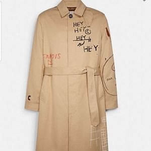 Jean Michel Basquiat Trench Coach X Basquiat Coat Coach Jackets